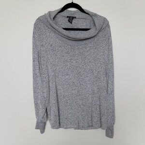 Grace Heather Gray Cowl Neck Sweater